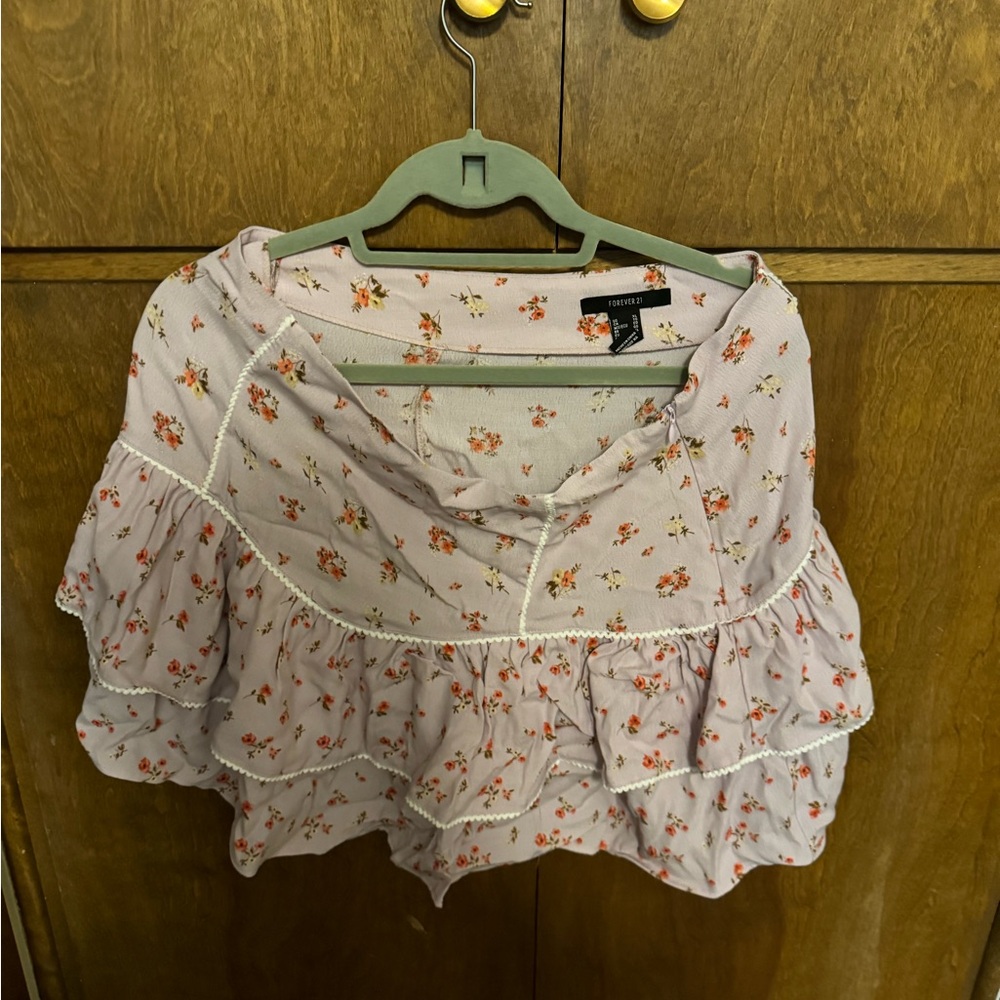 Floral Ruffle Skirt